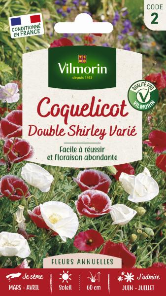 Fleurs - Coquelicot Double Shirley Varié - PACKAGING_RECTO